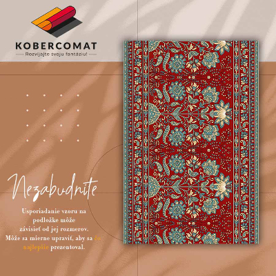 PVC mat Paisley bloemen