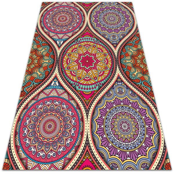 Vinyl vloerkleed Kleurrijke mandala