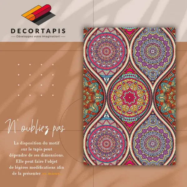 Vinyl vloerkleed Kleurrijke mandala