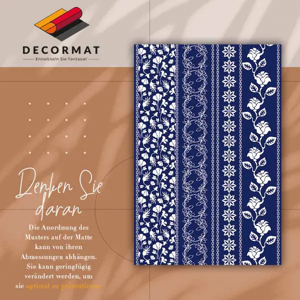 Vloerkleed vinyl Bloemen