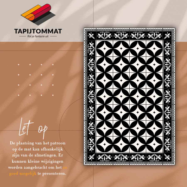 PVC mat Cirkels in tegels