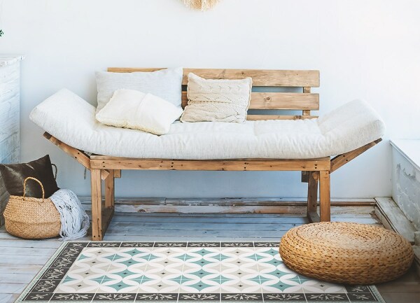 PVC mat Scandinavische wielen