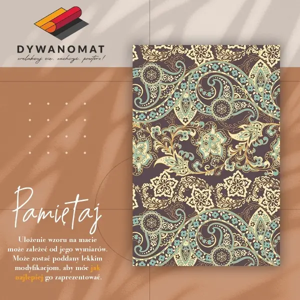 Tapijt vinyl Paisley aziatische stijl