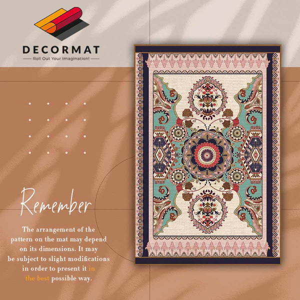 Vinyl tapijt Geometrische bloemen