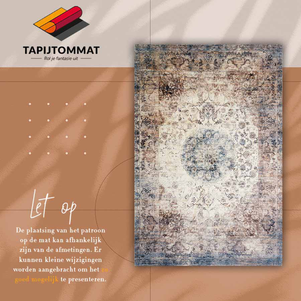 Vinyl vloerkleed Perzische geometrie