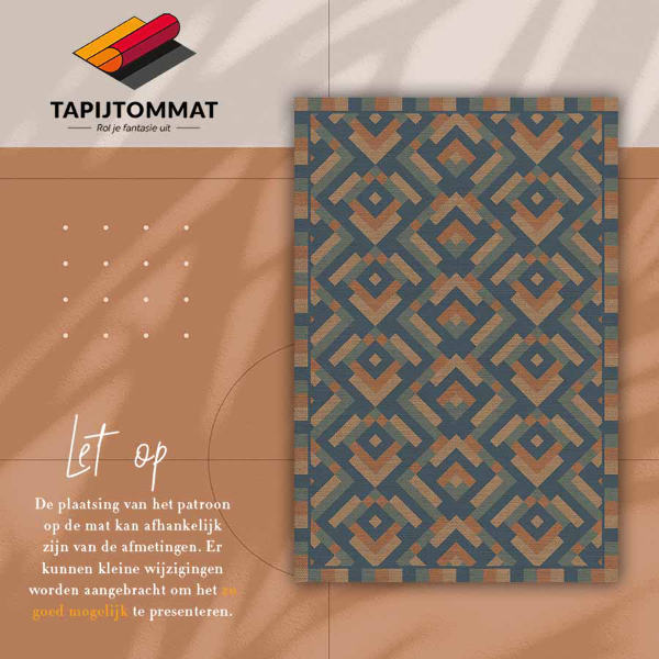 Vinyl tapijt Azteek -geometrie