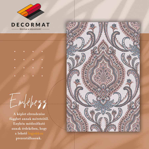 Vinyl vloerkleed Oosterse bloemen