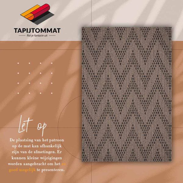 Vinyl tapijt Jodki zigzag