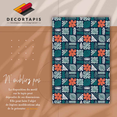 Vinyl tapijt Geometrische bloemen