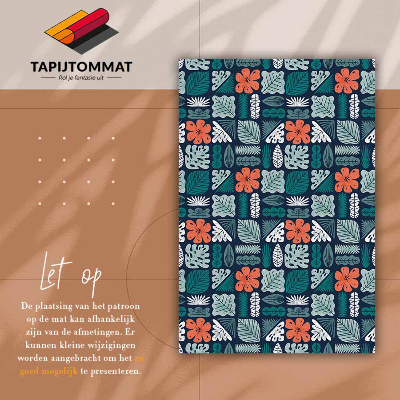 Vinyl tapijt Geometrische bloemen