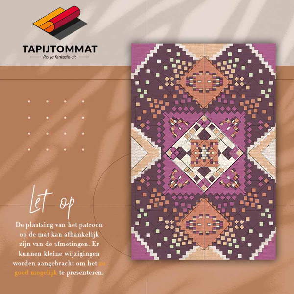Vinyl vloerkleed Geometrische diamanten