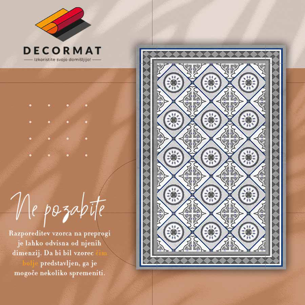 Tapijt vinyl Geometrische diamanten