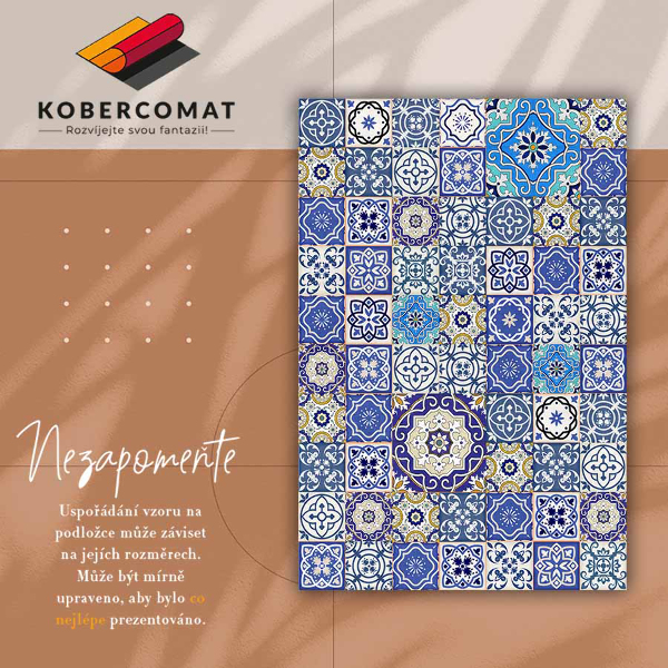 Vinyl tapijt Spaanse bloemen
