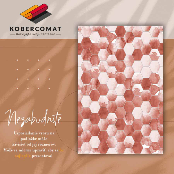 PVC mat Aquarel zeshoeken