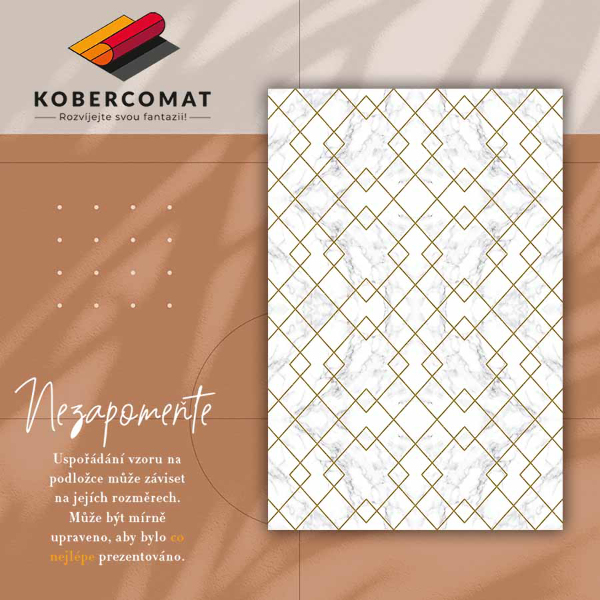 PVC mat Gedecoreerd marmer