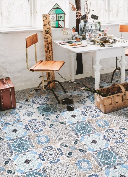 Vinyl vloerkleed Portugese tegels