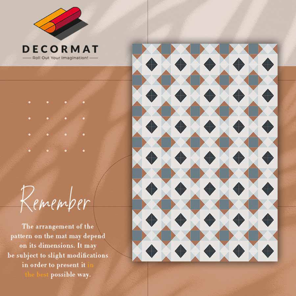 Vinyl vloerkleed Geometrische diamanten