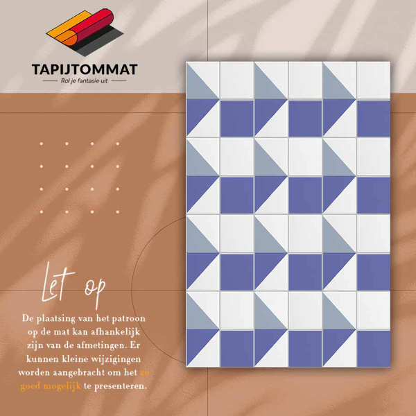 Vinyl vloerkleed Waterverfvormen