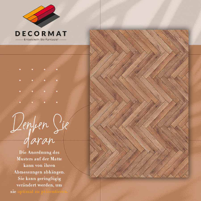 Vloerkleed vinyl Parquet -visgraat