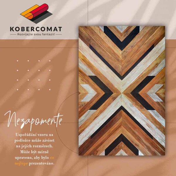 Vinyl tapijt Parquet -visgraat