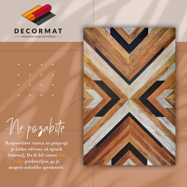 Vinyl tapijt Parquet -visgraat
