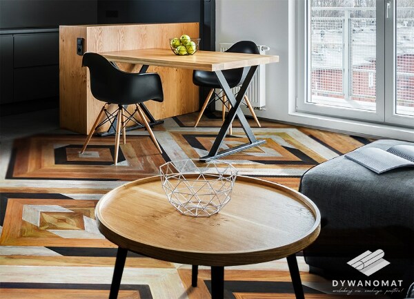 Vinyl tapijt Parquet -visgraat