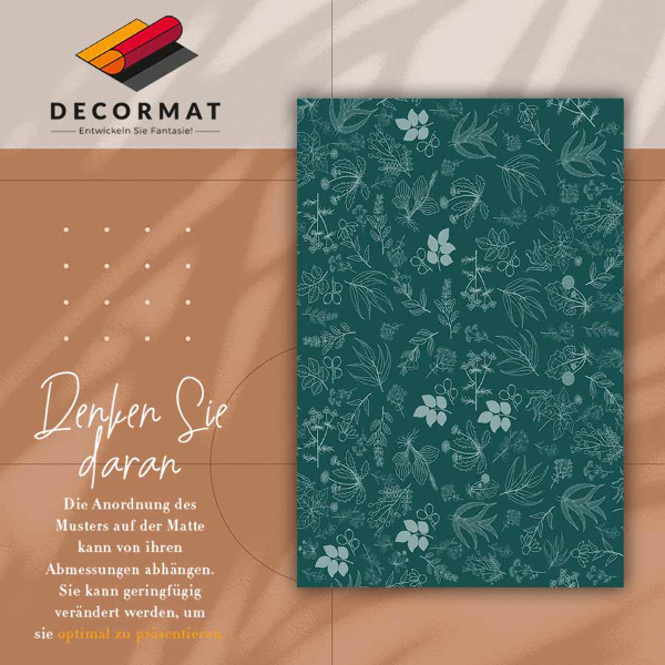 Vinyl tapijt Botanische bloemen