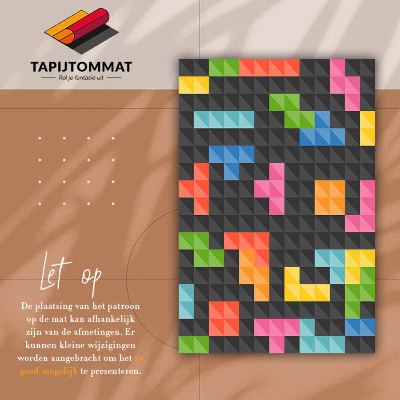 Tapijt vinyl Tetris kubussen