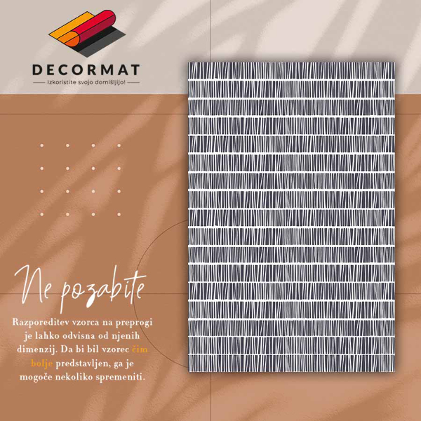 Vloerkleed op vinyl Abstracte lijnen