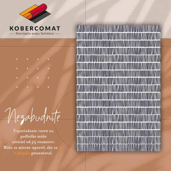 Vloerkleed op vinyl Abstracte lijnen