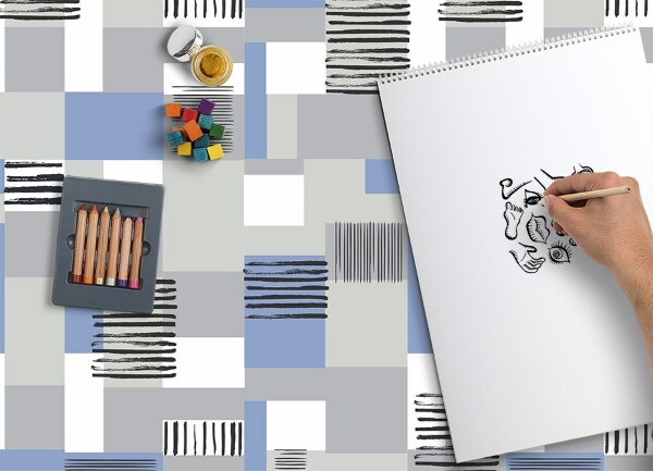 Vloerkleed op vinyl Geometrische rechthoeken