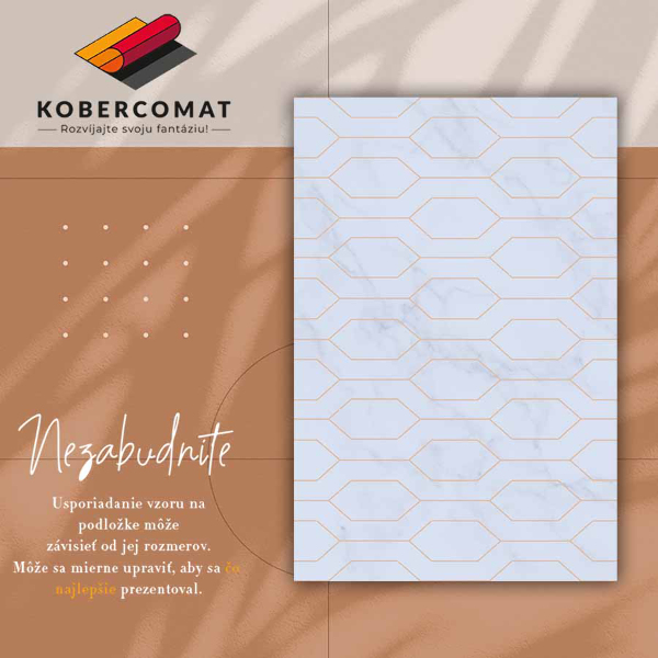Vinyl vloerkleed Gedecoreerd marmer