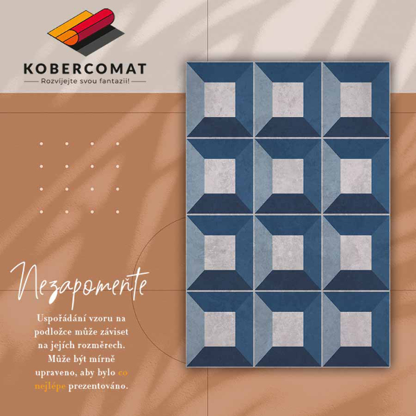 Vinyl vloerkleed Cubistische blokken