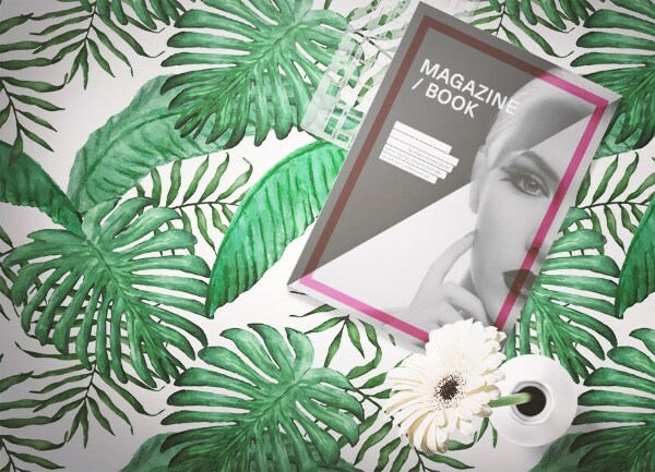Vinyl tapijt Palm bladeren