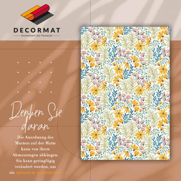 Vinyl vloerkleed Lente bloemen