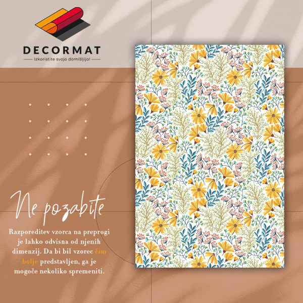 Vinyl vloerkleed Lente bloemen