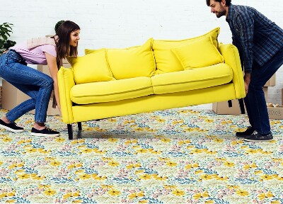 Vinyl vloerkleed Lente bloemen