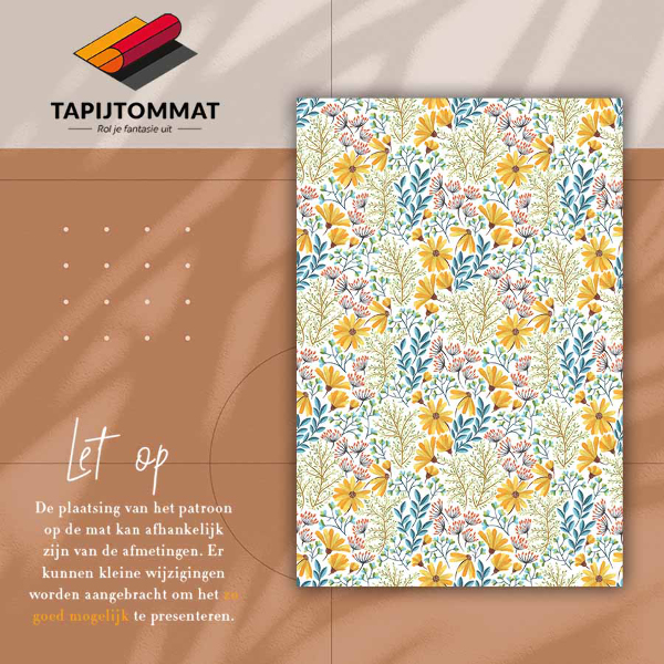 Vinyl vloerkleed Lente bloemen