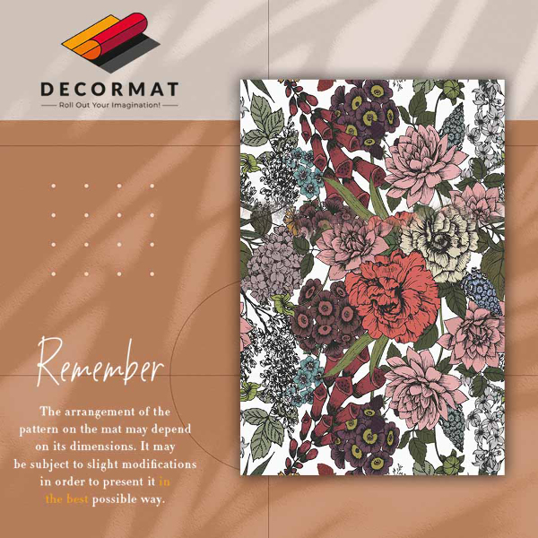 Vinyl vloerkleed Verschillende bloemen