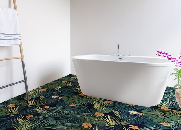 Vinyl vloerkleed Tropische bladeren