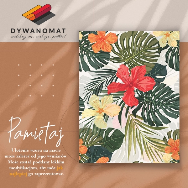 Vinyl tapijt Paradijsbloemen