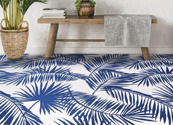 Vinyl tapijt Palm bladeren