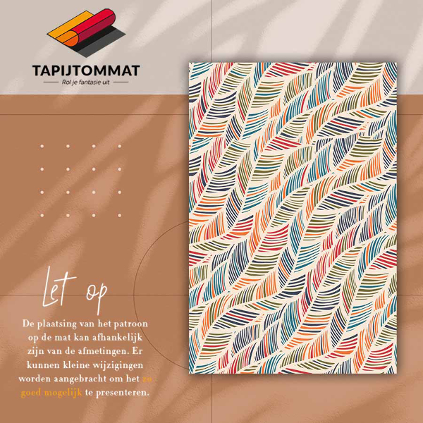 Vloerkleed vinyl Contourbladeren