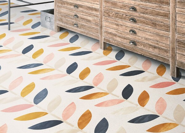 Vloerkleed vinyl Kleine bladeren