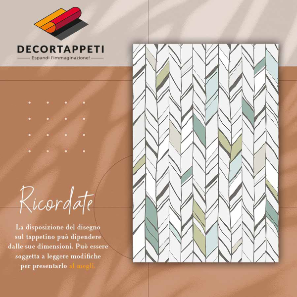 Vloerkleed op vinyl Indiase weeft