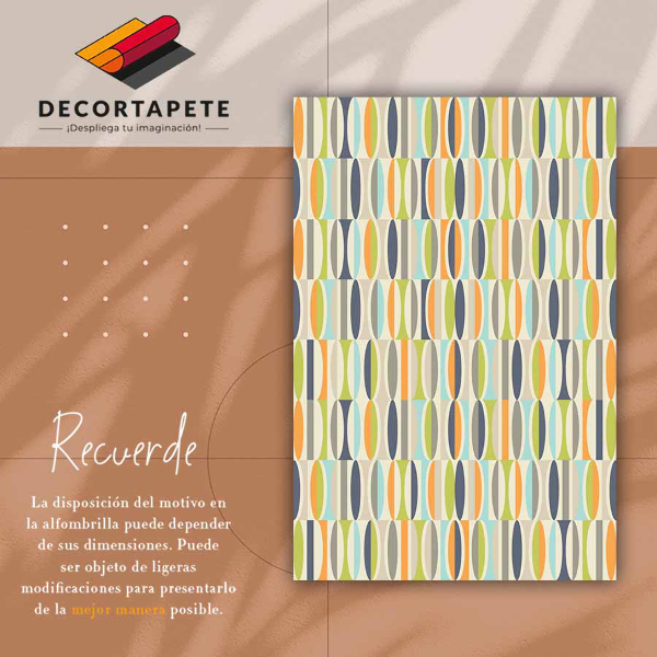 Vloerkleed op vinyl Geometrische ovalen