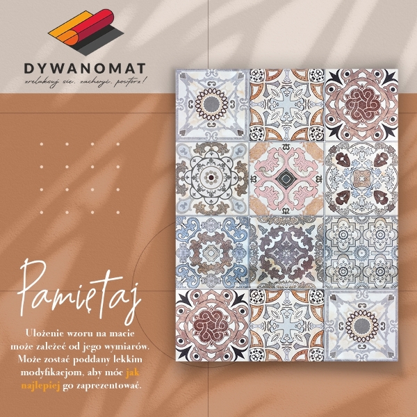 PVC mat Portugese tegels