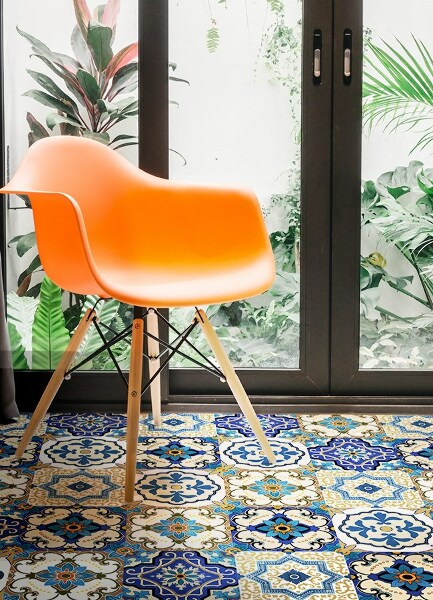 Vinyl tapijt Portugese tegels