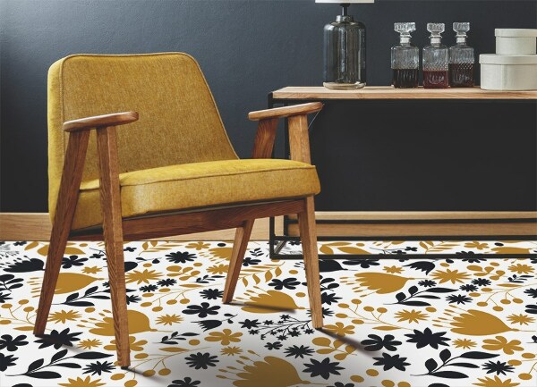 Vinyl vloerkleed Bloemen
