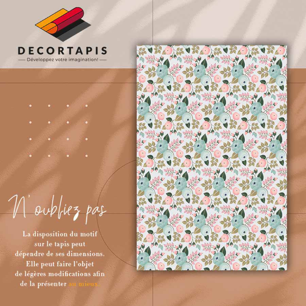 Vloerkleed op vinyl Bloemen